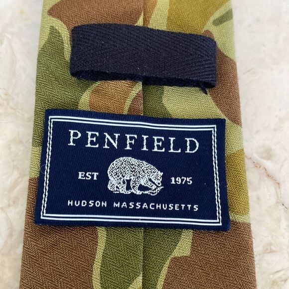 Urban Outfitters Penfield Lawndale Unisex Camo Tie 100% Cotton - Picture 4 of 6
